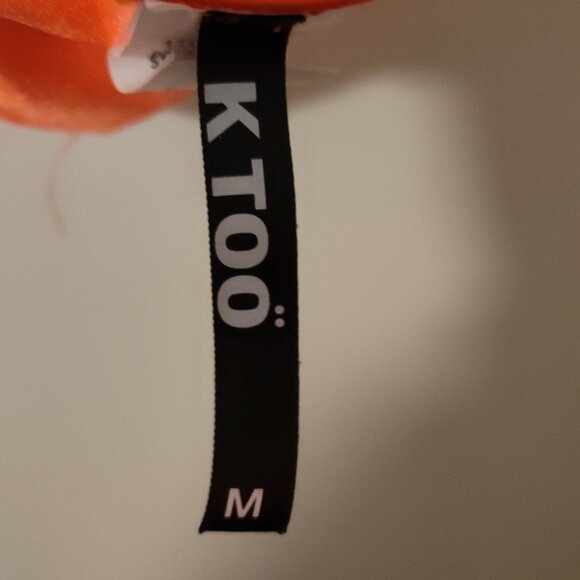 Size Med - Hooded Fishnet Crop/Halter Top by K Too in both Orange and Black. (2 - Picture 6 of 7